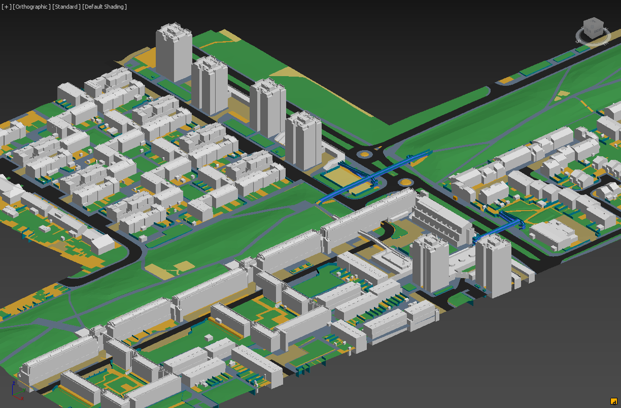 3D buildings model - textured models