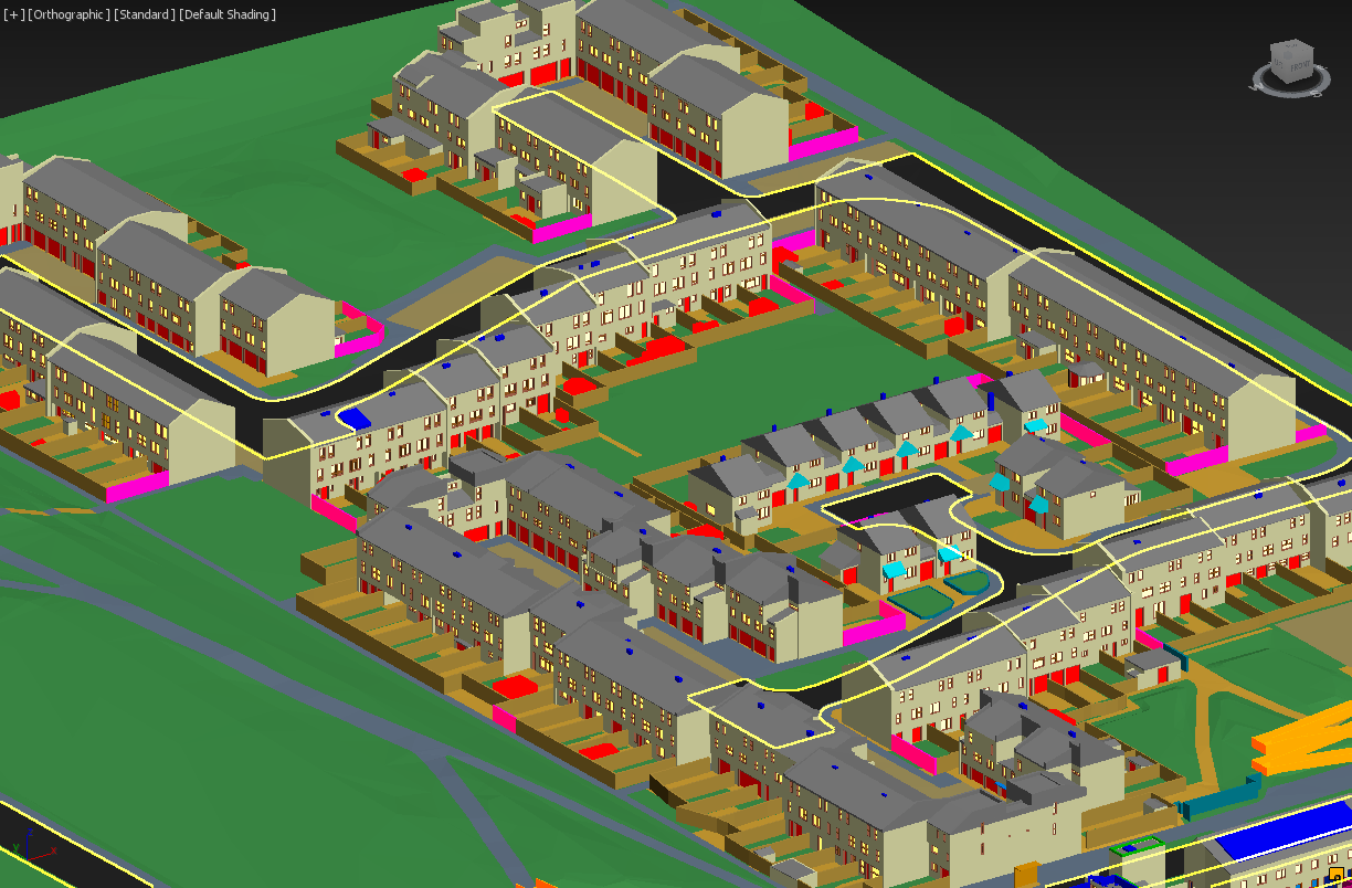 3D buildings model - LOD 250 detail