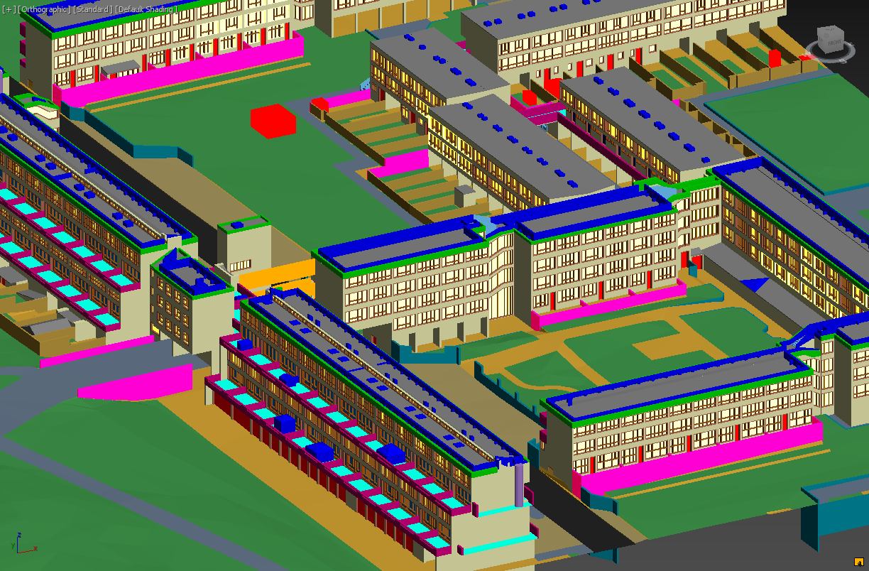 3D buildings model - waterfront development