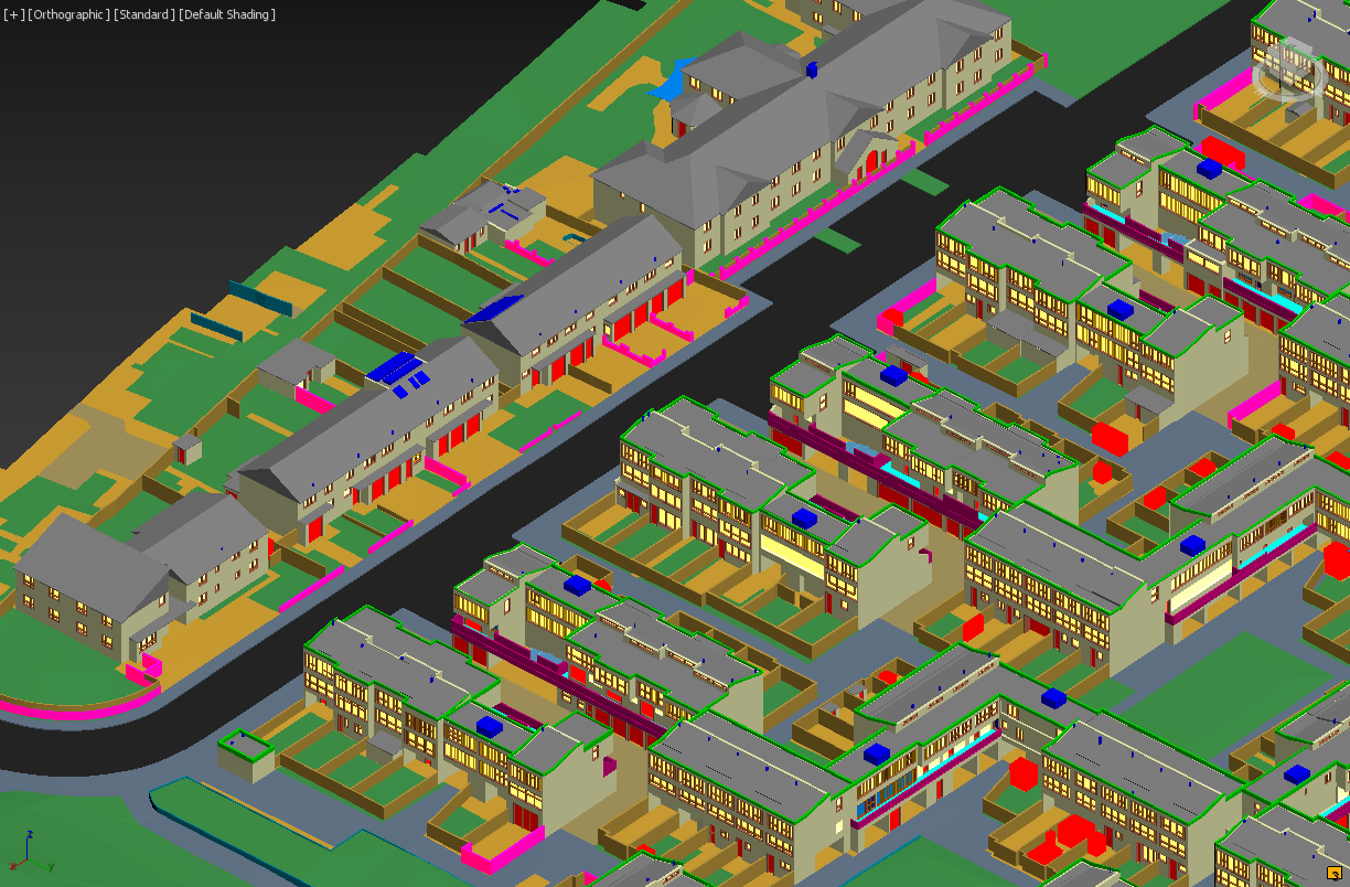 3D buildings model - urban sprawl analysis