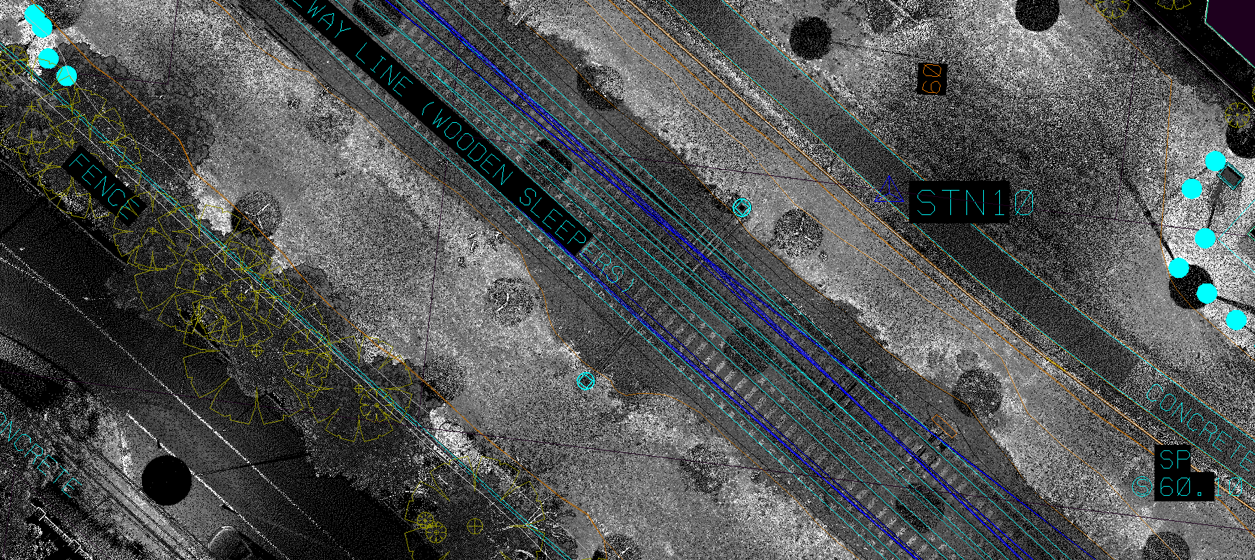 Railway corridor mapping example 2
