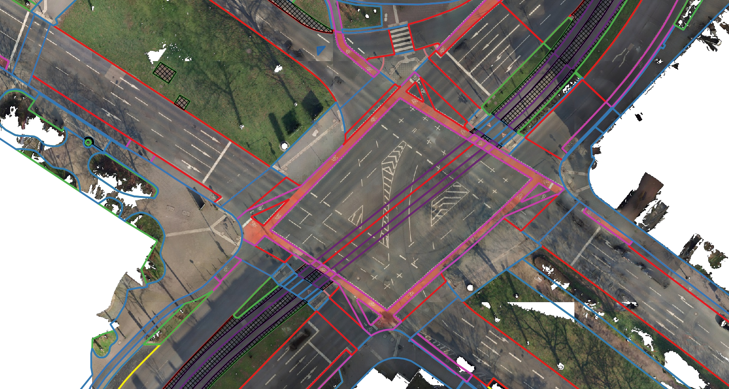 Road area mapping example 2