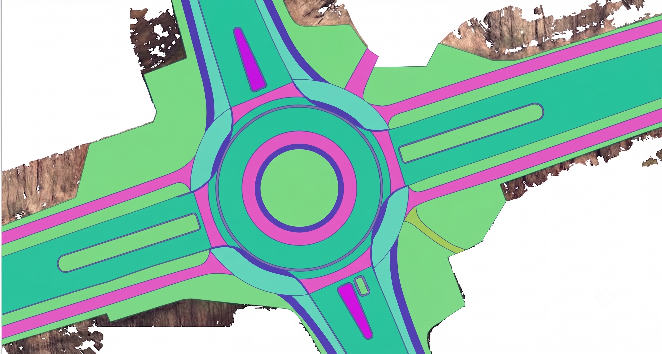 Road Area Mapping — before and after