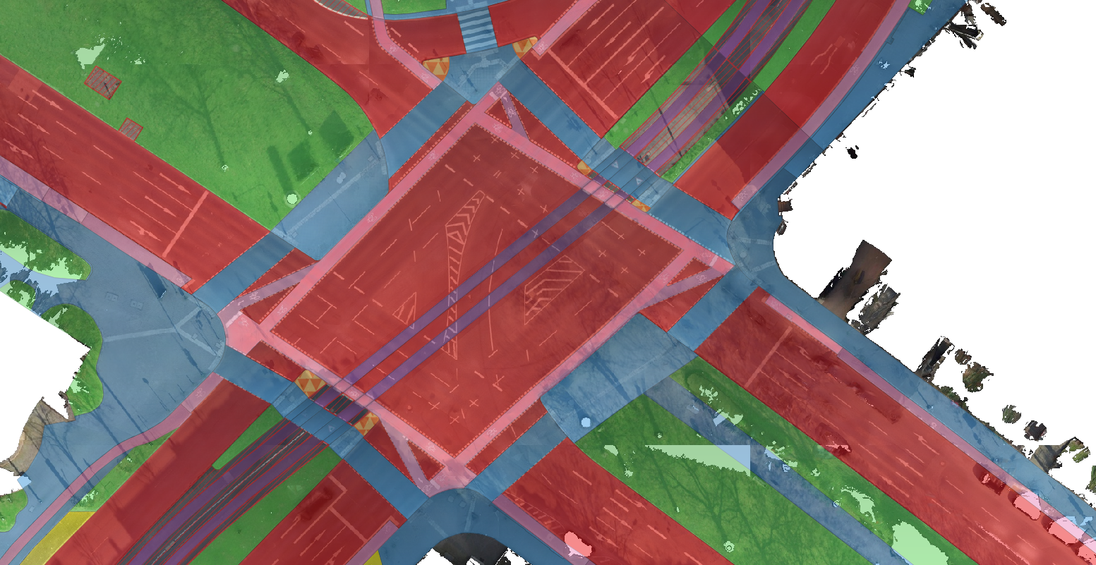 Road area mapping example 3