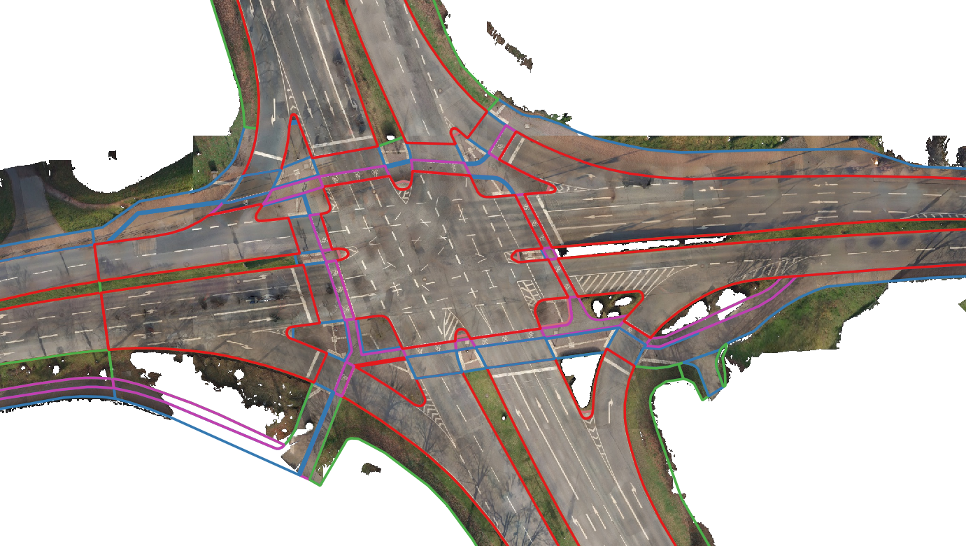 Road area mapping example 5
