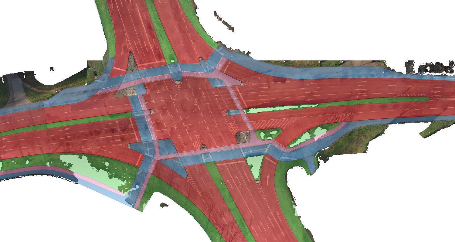 Road area mapping example 6