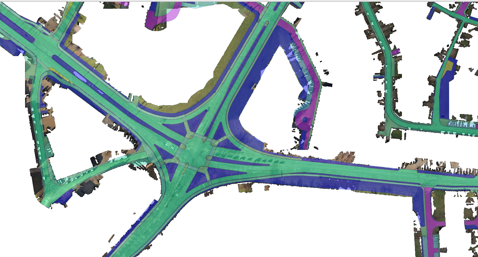 Road area mapping example 8