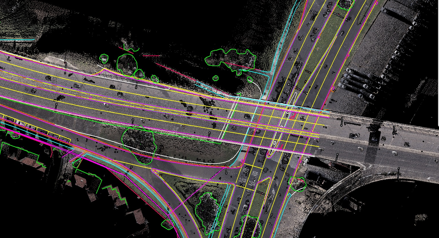 Road corridor mapping example 1