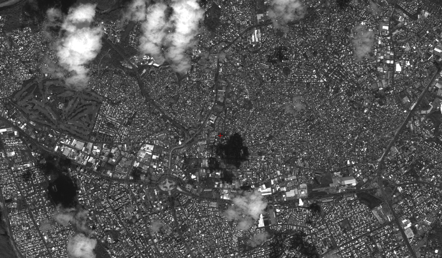 Satellite image processing - urban development