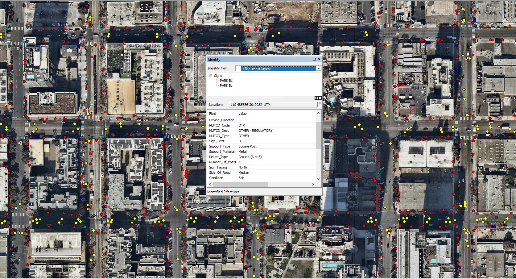 Spatial adjustment example 3
